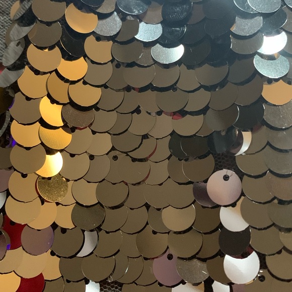 Girls 16-18 Cardigan Shrug sweater from JUSTICE!  Gray with “fish scale” sparkle - Picture 7 of 8